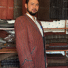 Barak Coat - Striped Red C03