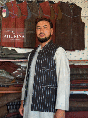 Waist Coat - Striped Navy ( WASKAT) - WSC05