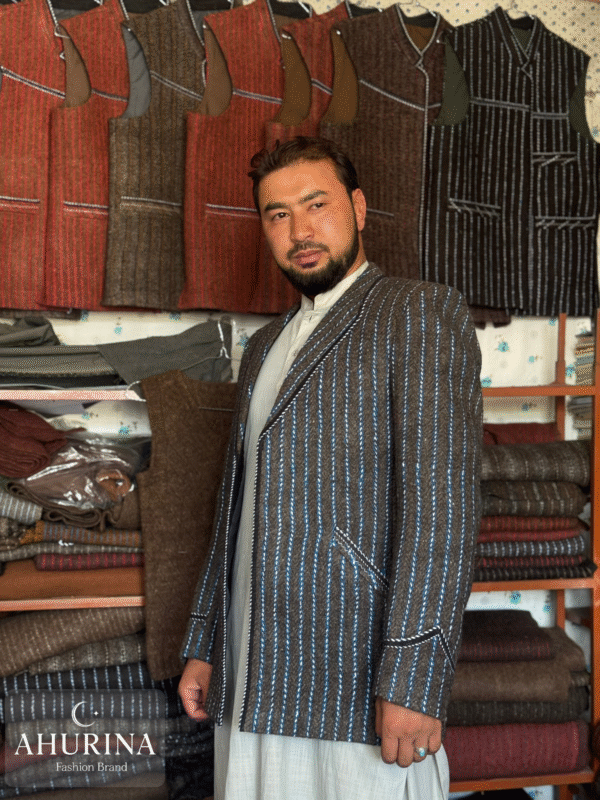 Barak Coat Brown Striped C02