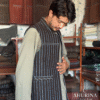 Waist Coat - Striped Navy ( WASKAT) - WSC05