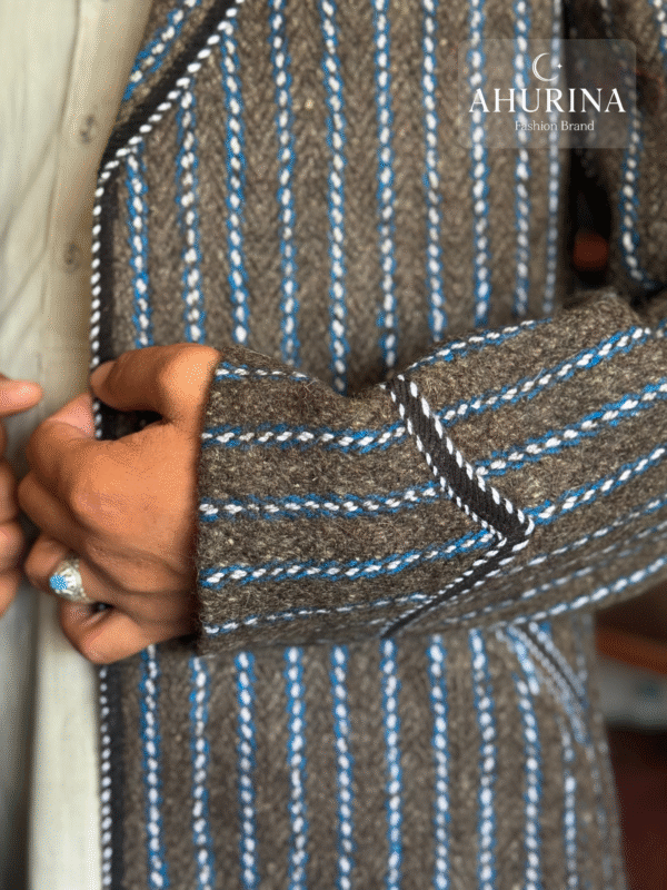 Barak Coat Brown Striped C02