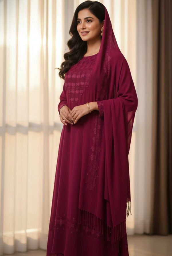 Pink Heart - Afghan Dress Panjabi Model